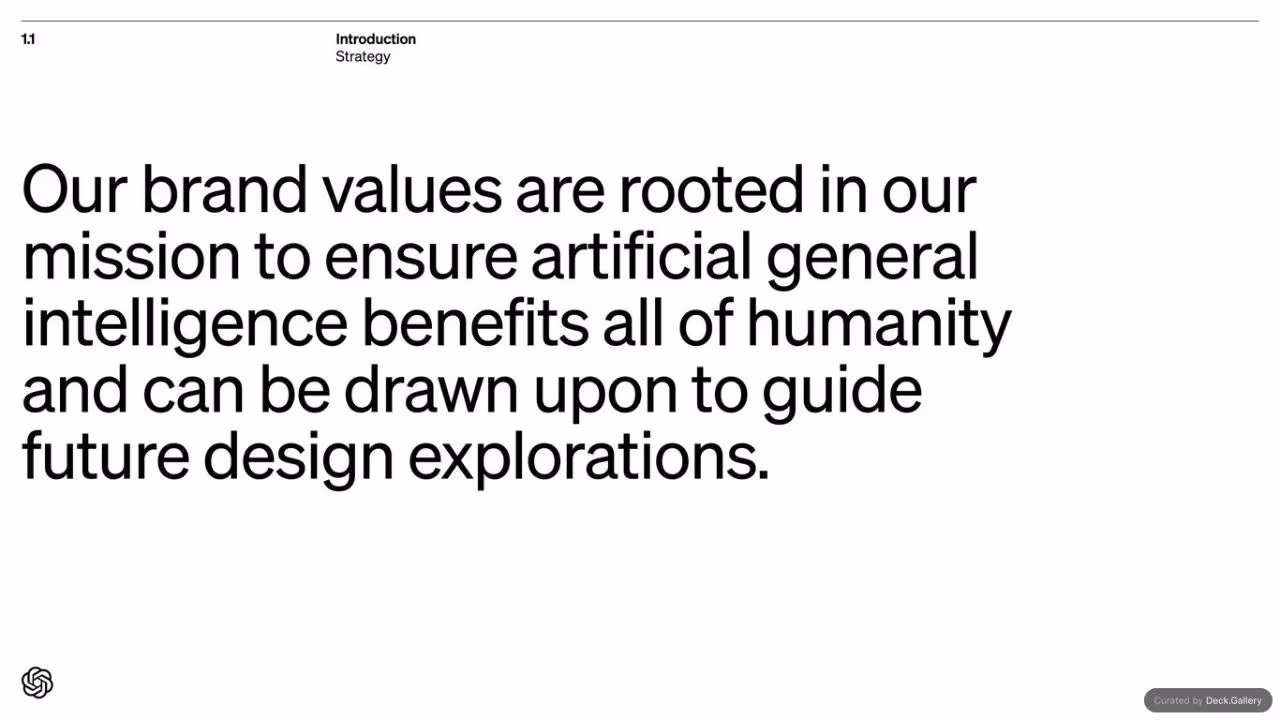 OpenAI Brand Guidelines 2022, slide 4