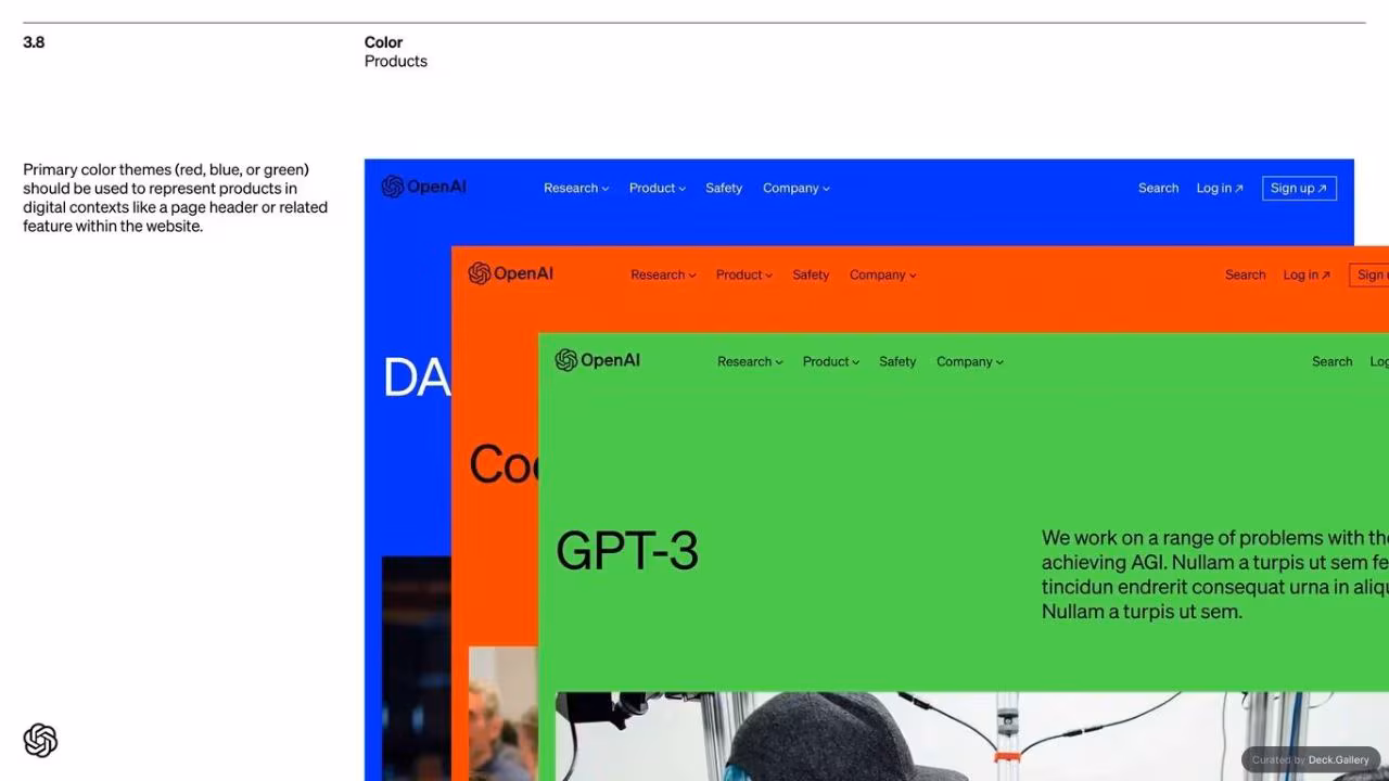 OpenAI Brand Guidelines 2022, slide 12
