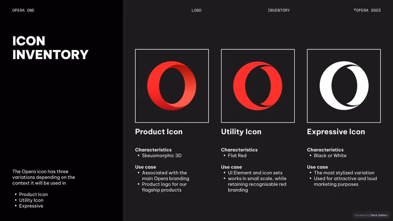 Opera One Design Guide 2023, slide 6