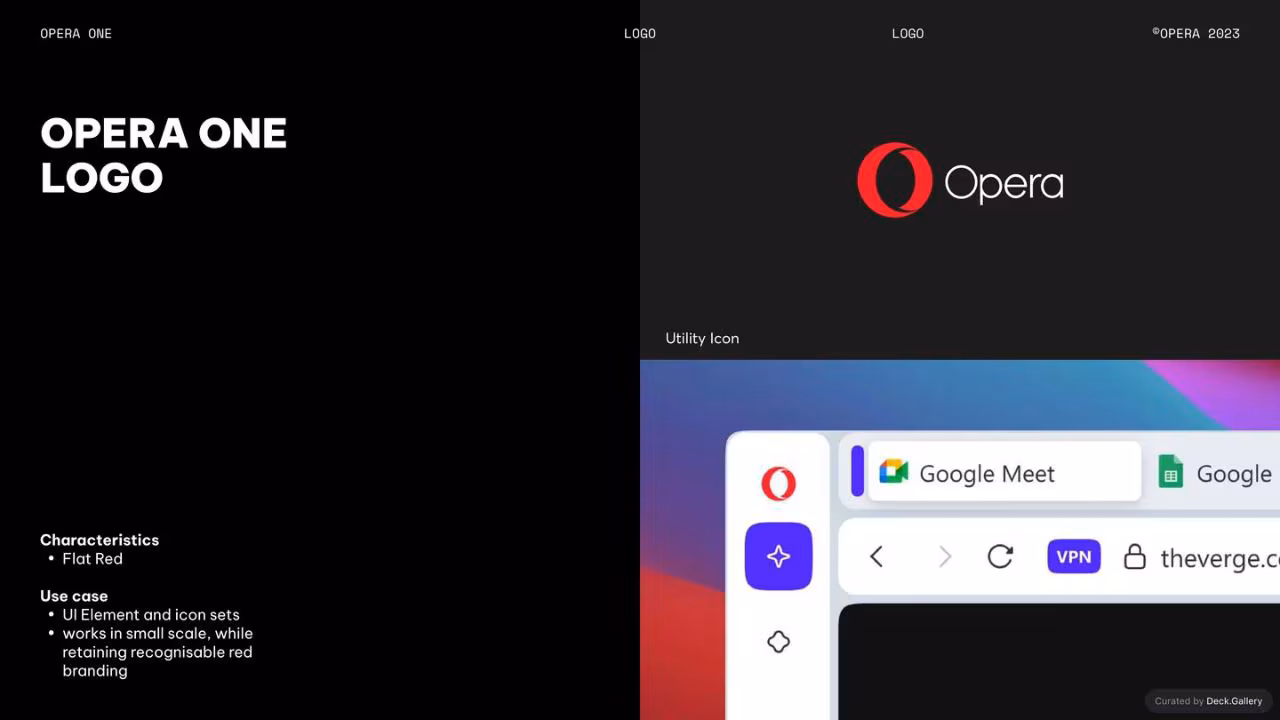Opera One Design Guide 2023, slide 8