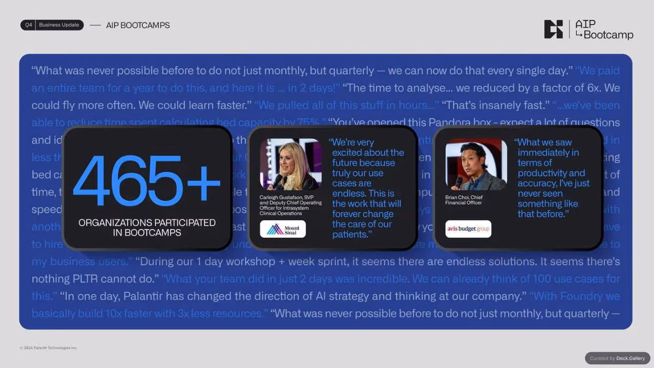 Palantir Q4 2023 Business Update, slide 8
