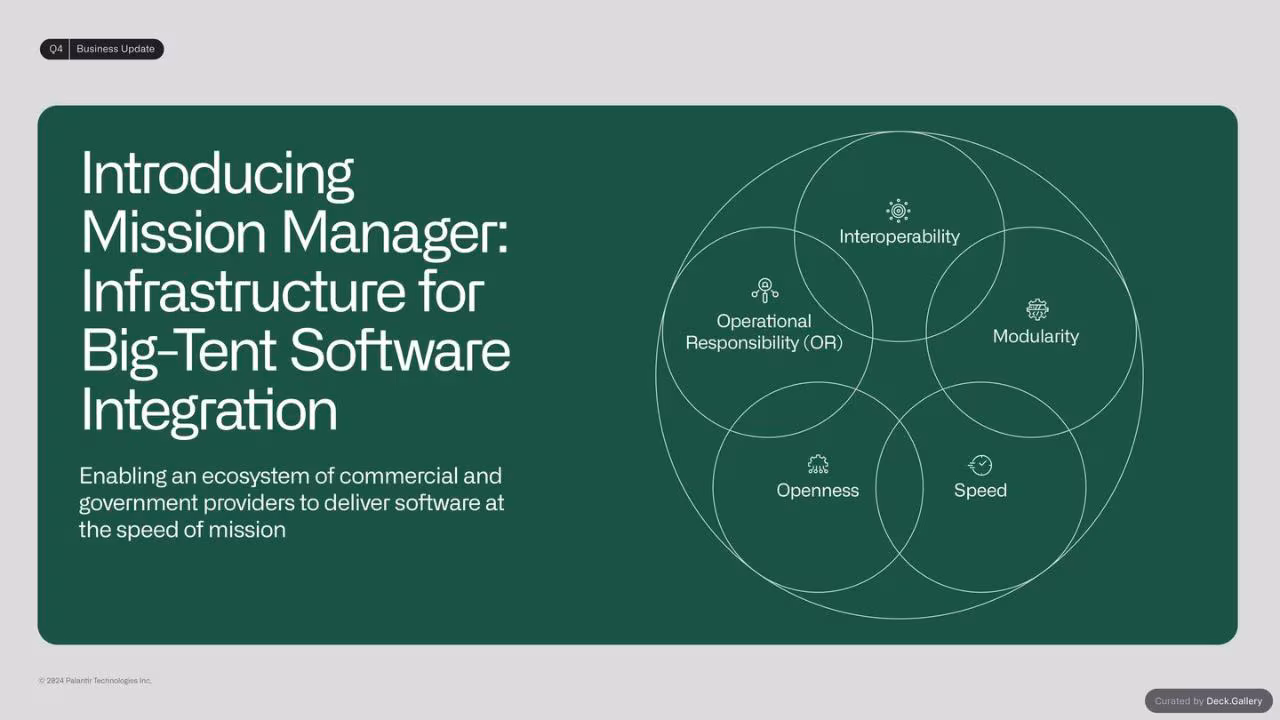 Palantir Q4 2023 Business Update, slide 9