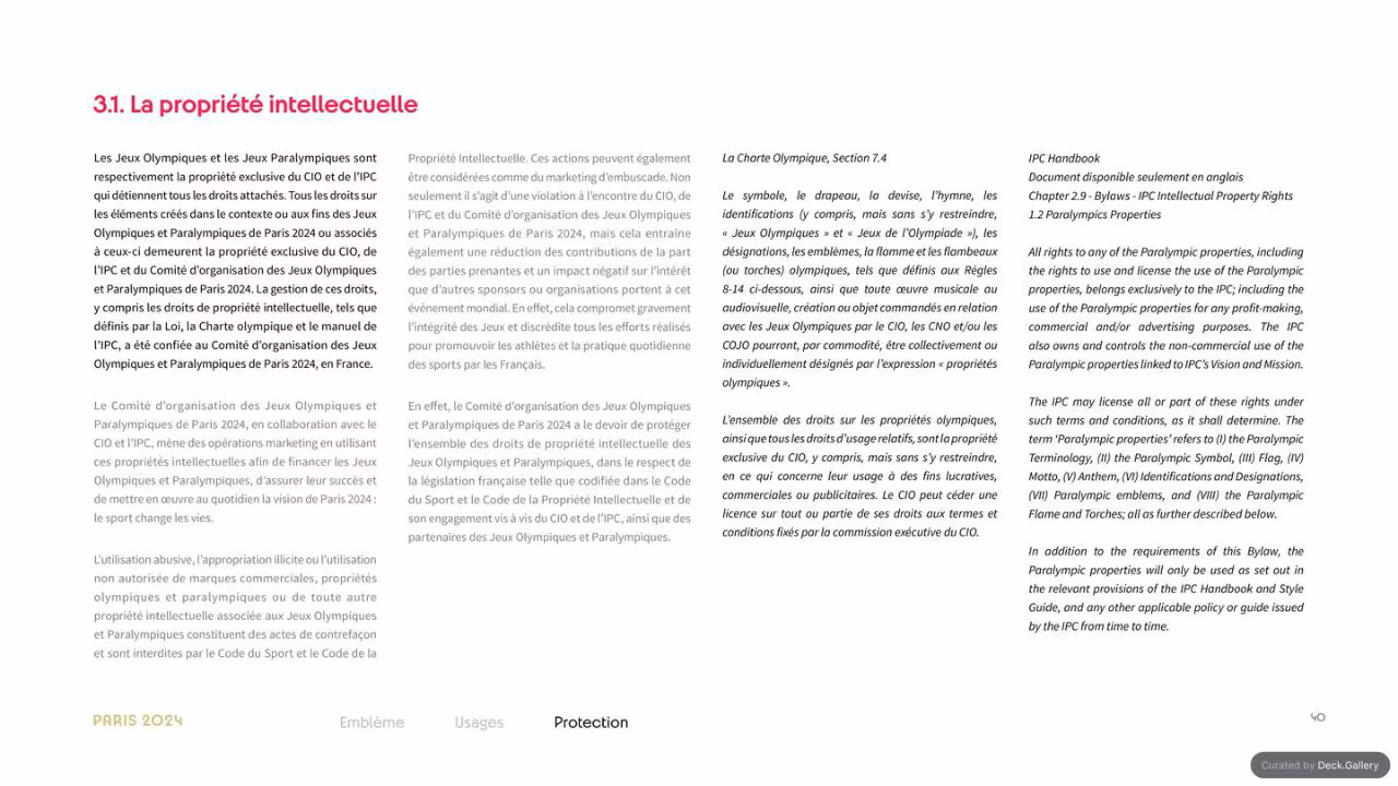 Paris 2024 Host Country Usage Guide 2024, slide 40