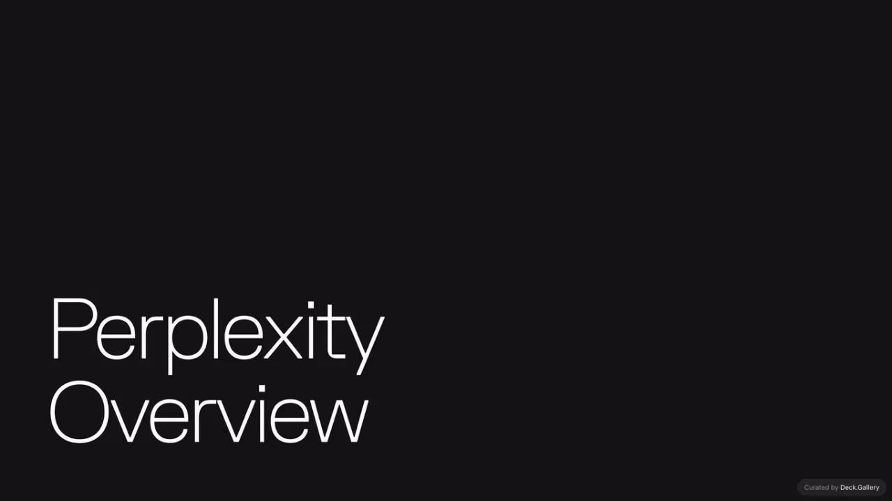 Perplexity Ads Pitch Deck 2024, slide 2