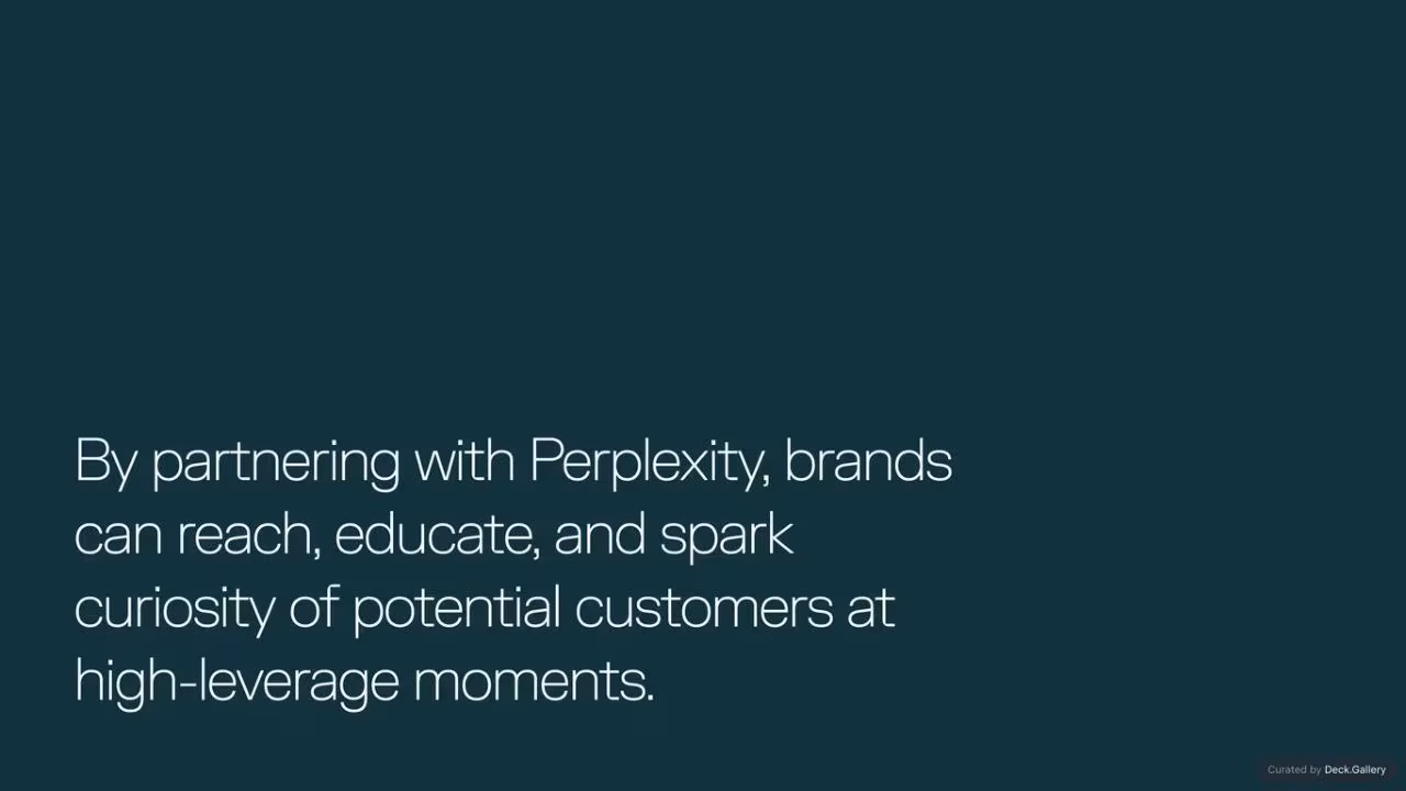 Perplexity Ads Pitch Deck 2024, slide 17