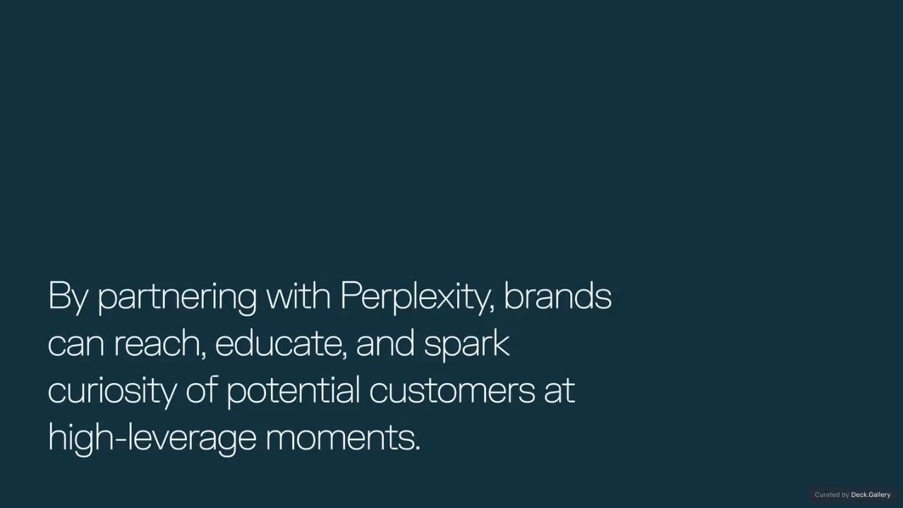 Perplexity Ads Pitch Deck, slide 17