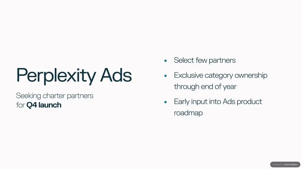 Perplexity Ads Pitch Deck, slide 32
