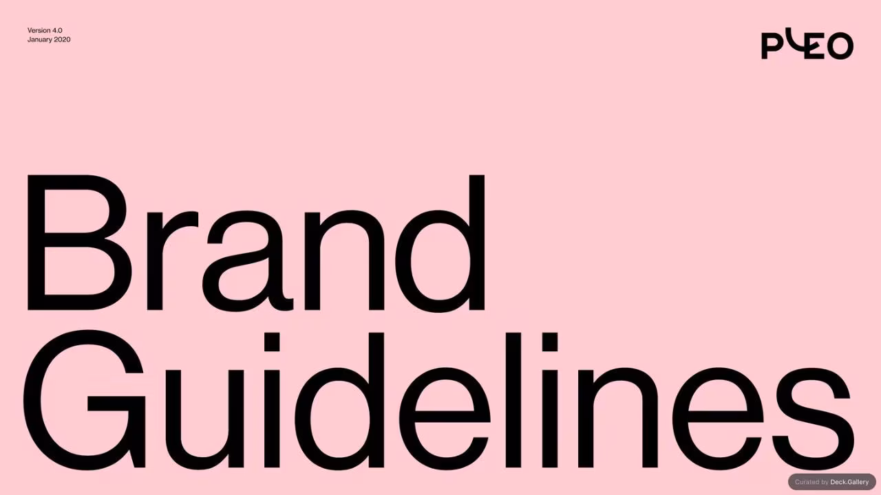 Pleo Brand Guidelines 2020
