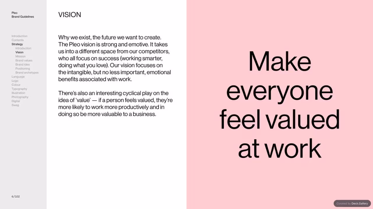 Pleo Brand Guidelines 2020, slide 6