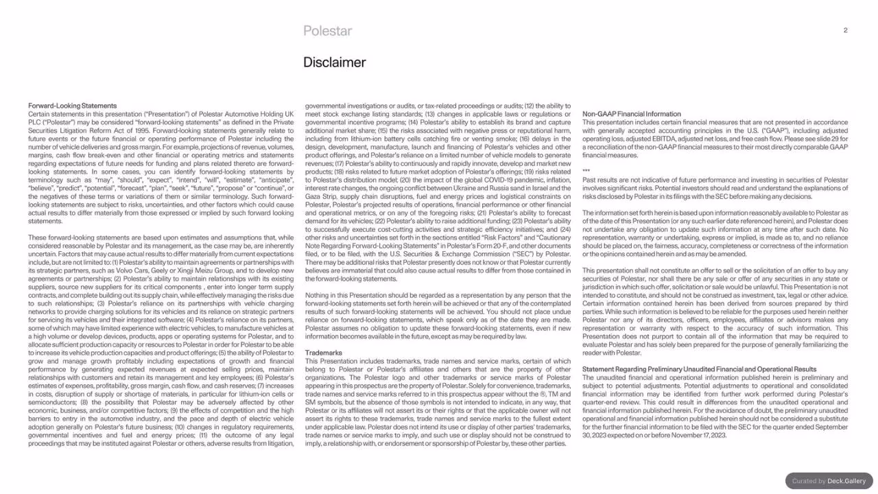 Polestar Investor Update 2023, slide 2
