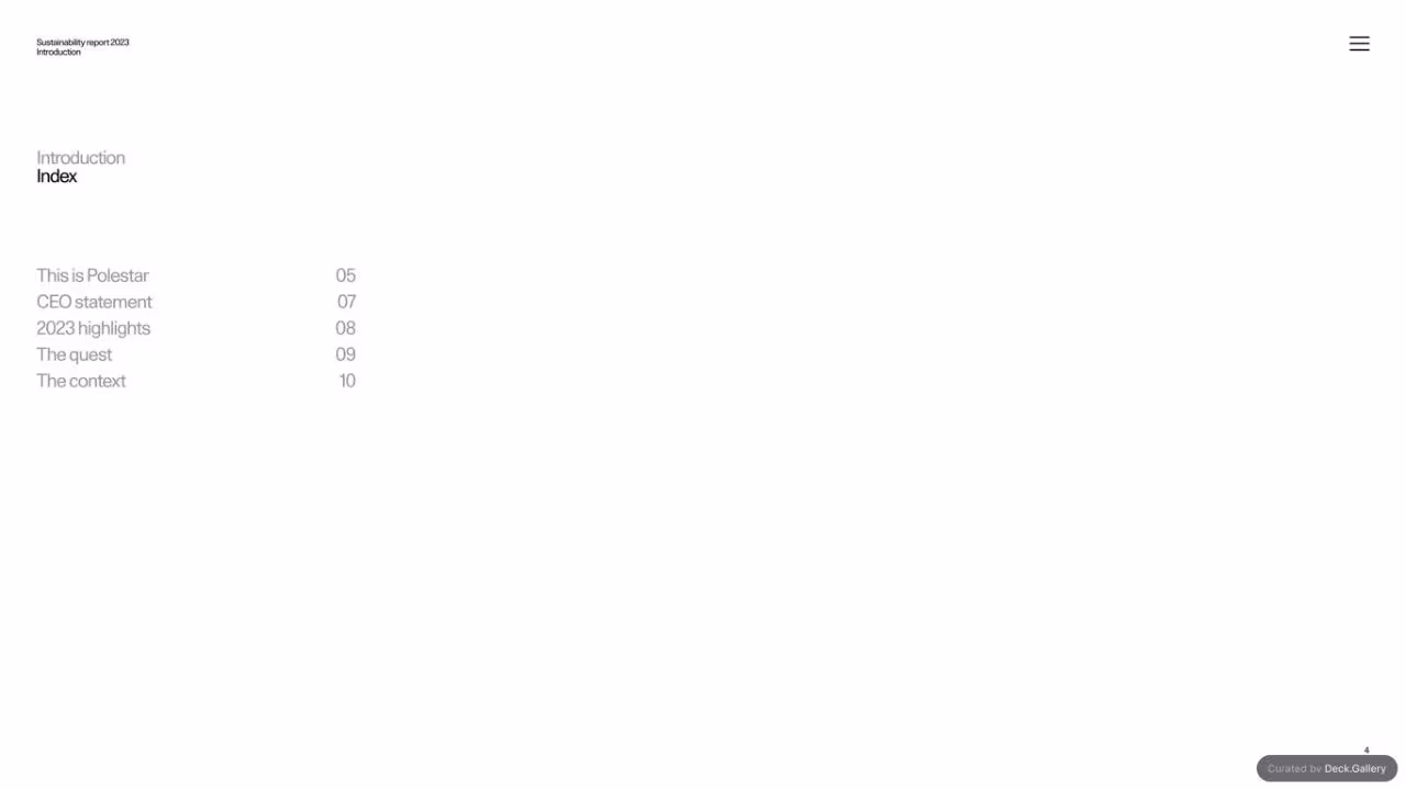 Polestar Sustainability Report 2023, slide 4