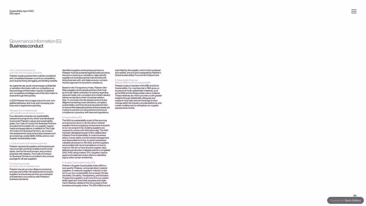 Polestar Sustainability Report 2023, slide 106
