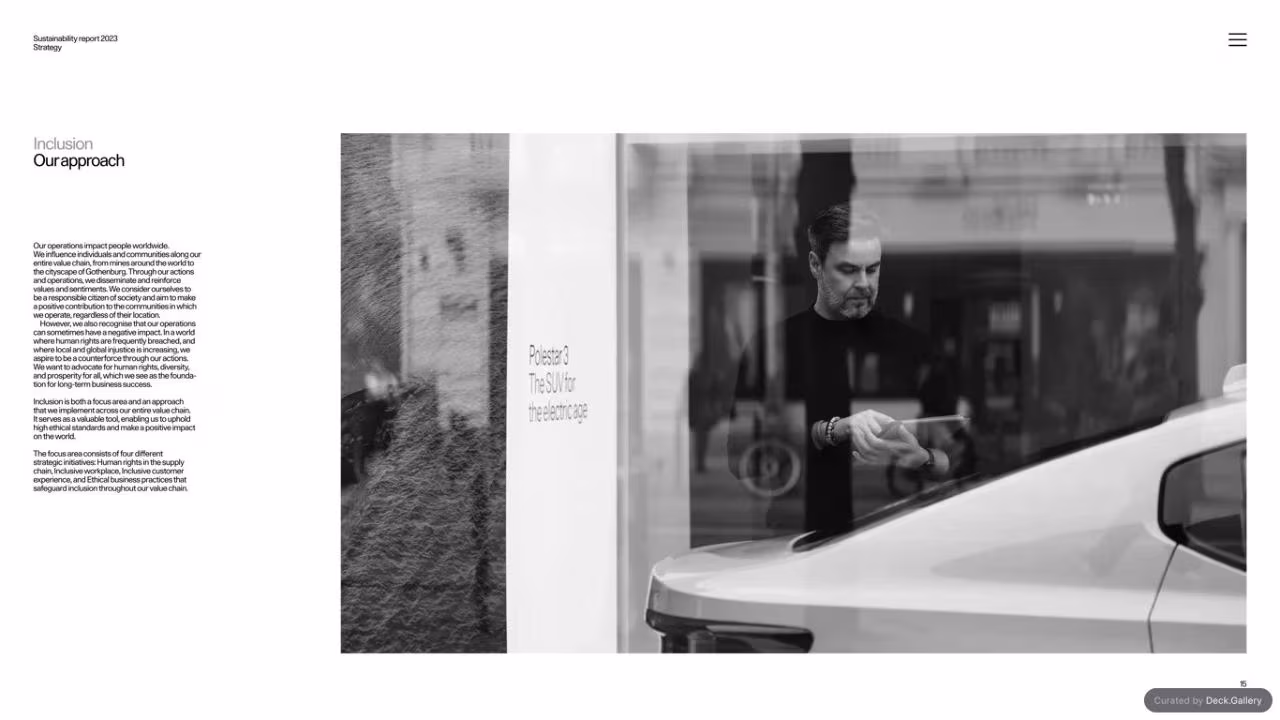 Polestar Sustainability Report 2023, slide 15