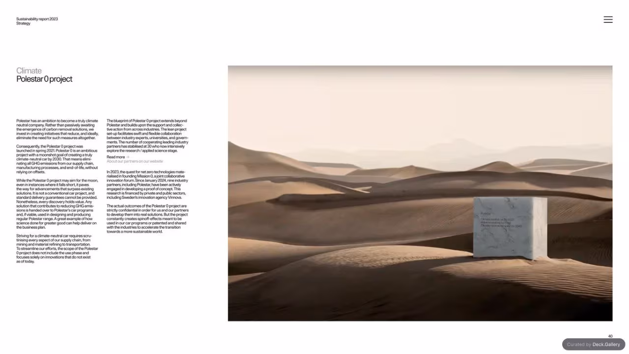 Polestar Sustainability Report 2023, slide 40
