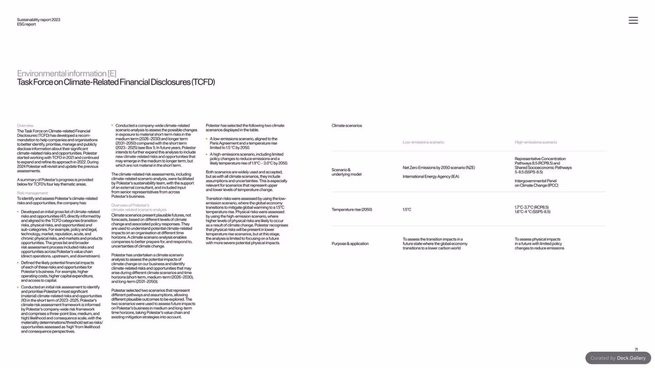 Polestar Sustainability Report 2023, slide 71