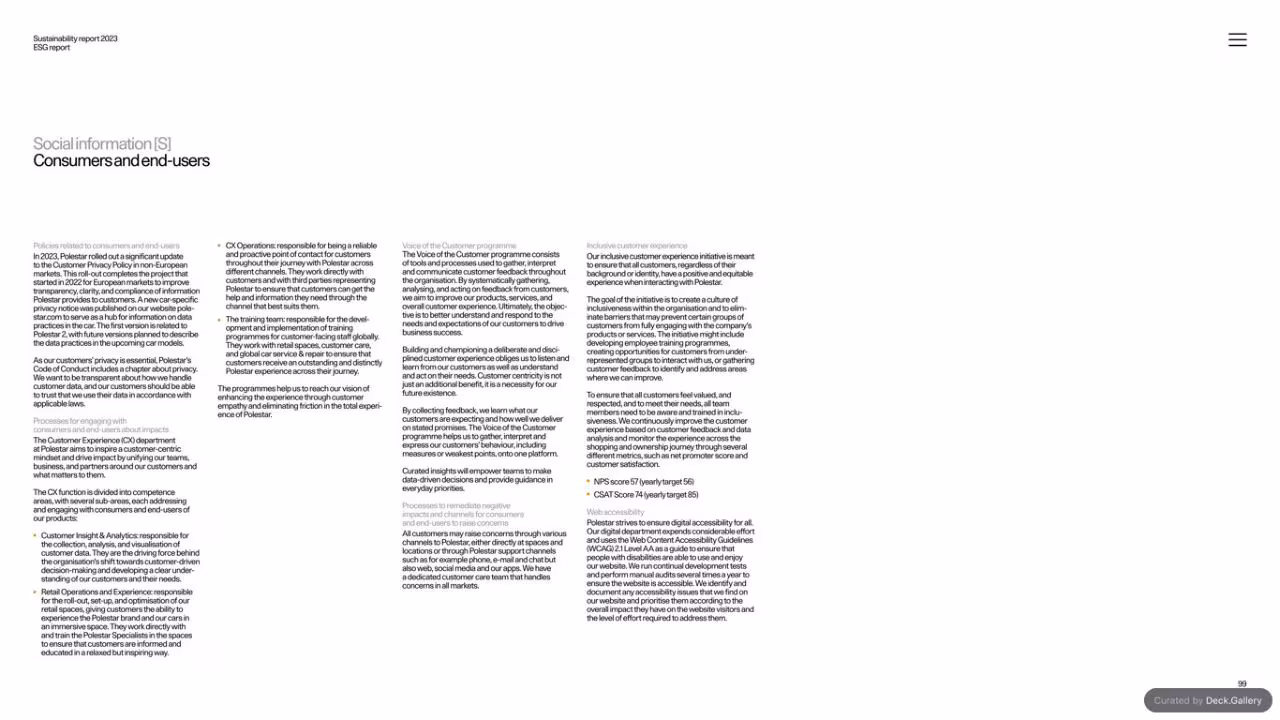 Polestar Sustainability Report 2023, slide 99