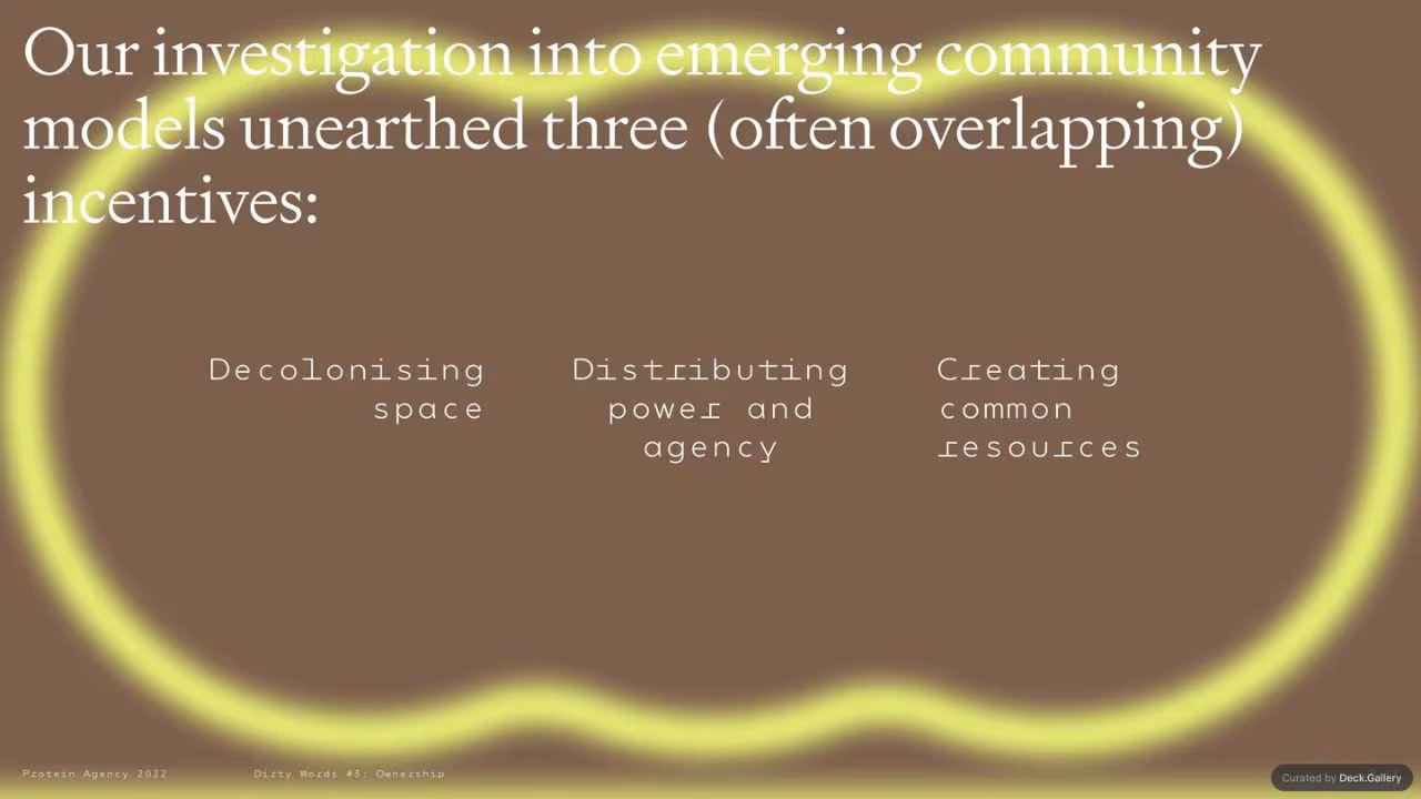 Protein Agency: Ownership (Dirty Words #3) 2022, slide 27