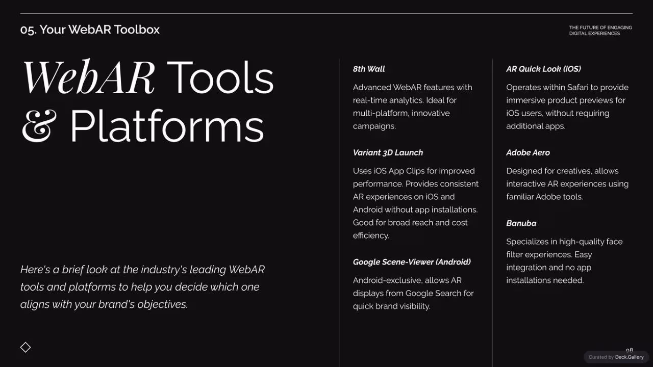 Reflektor WebAR Marketing Guide 2024, slide 8