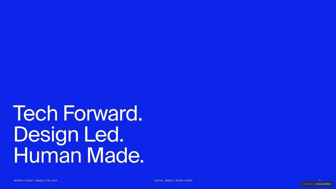 Refresh Studios Capabilities Deck 2024, slide 2