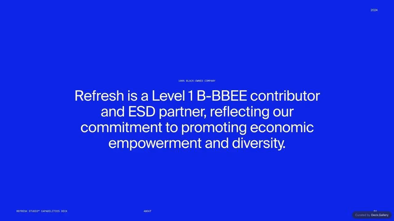 Refresh Studios Capabilities Deck 2024, slide 5