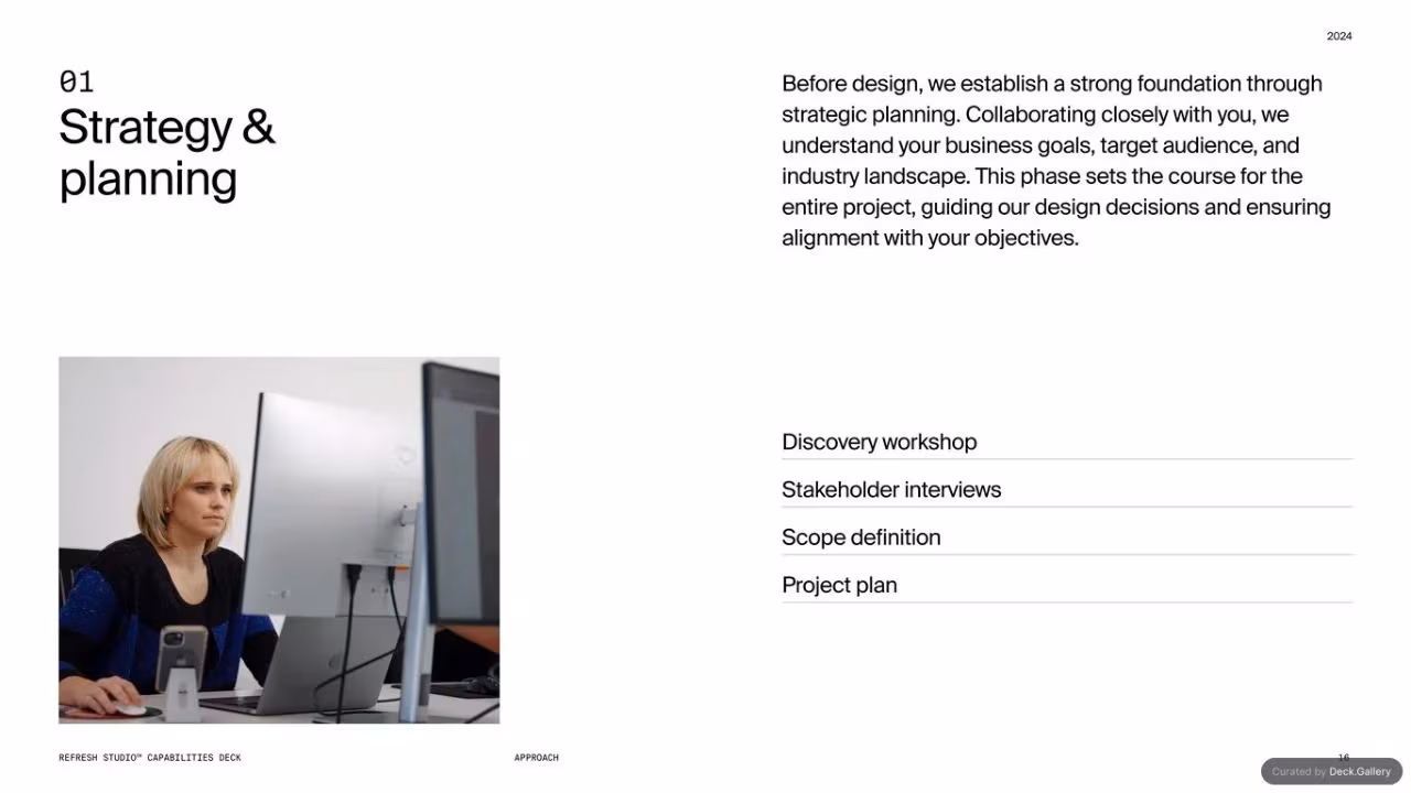 Refresh Studios Capabilities Deck 2024, slide 17