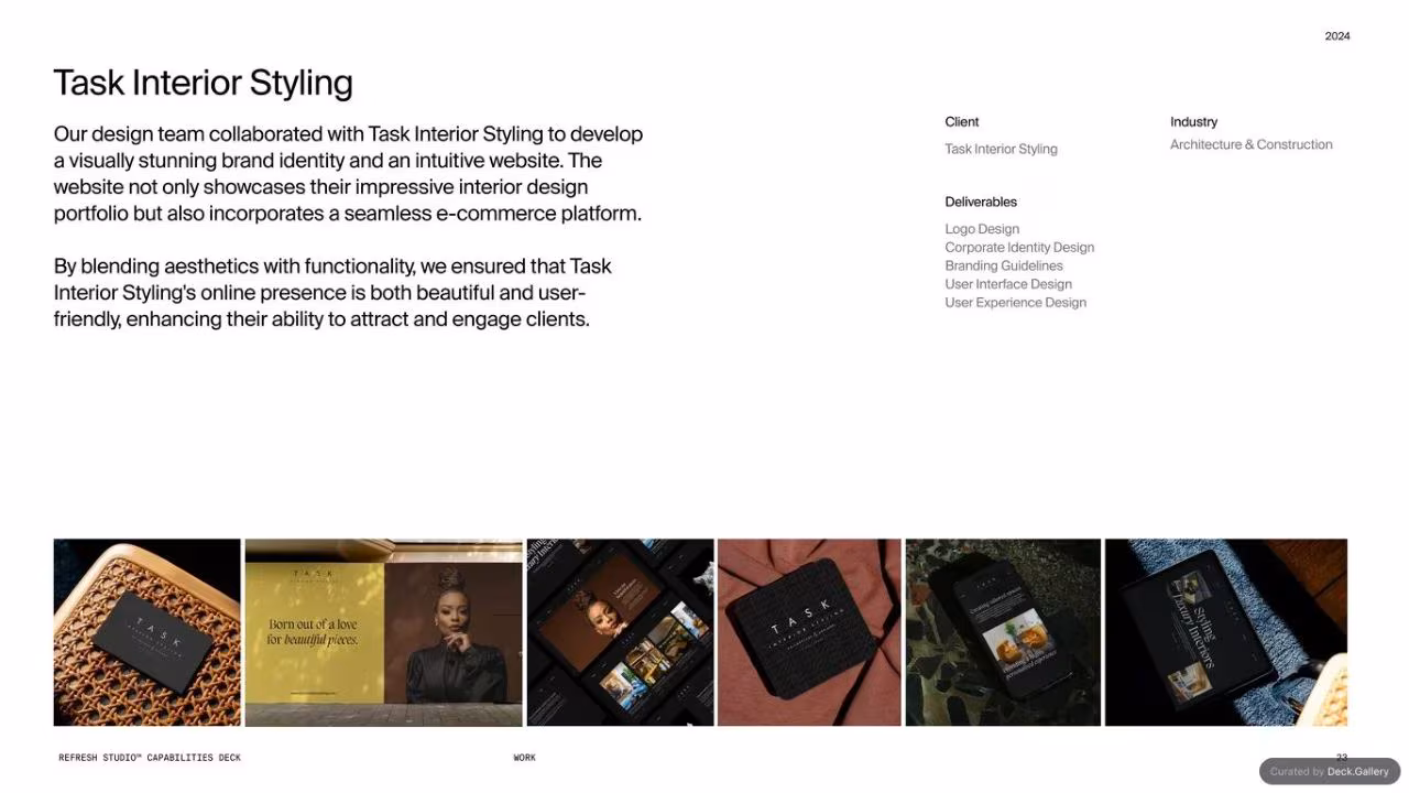 Refresh Studios Capabilities Deck 2024, slide 24