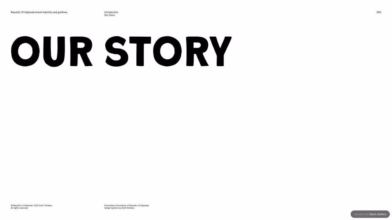 Republic of Sabjiwala Brand Guidelines 2024, slide 5
