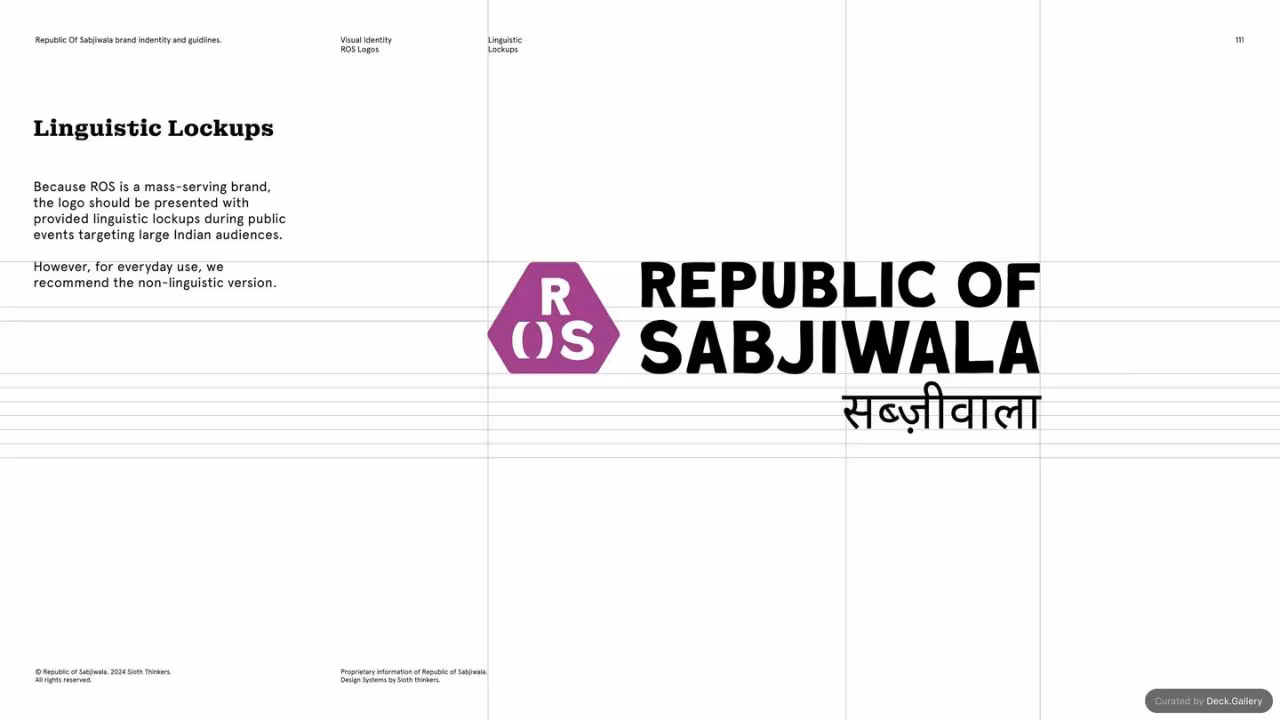 Republic of Sabjiwala Brand Guidelines 2024, slide 111