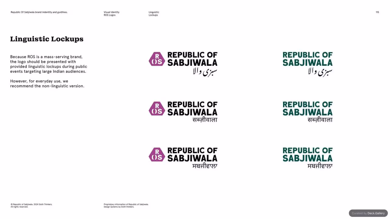 Republic of Sabjiwala Brand Guidelines 2024, slide 115