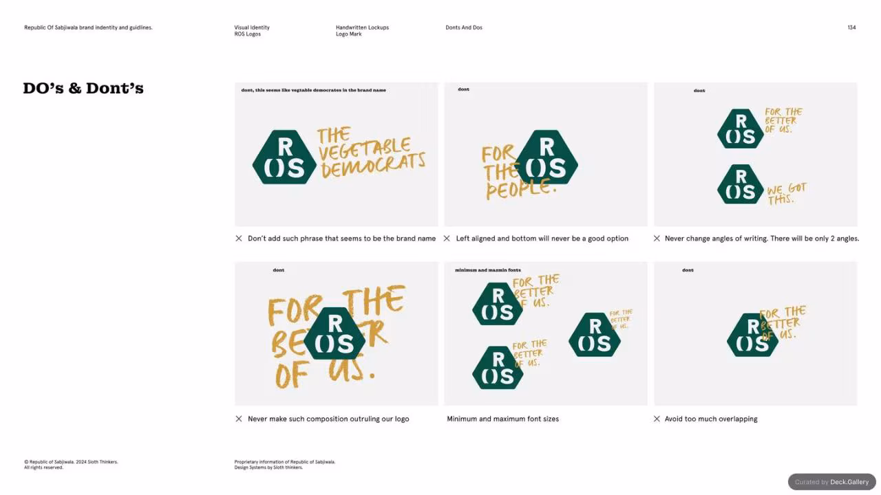 Republic of Sabjiwala Brand Guidelines 2024, slide 134