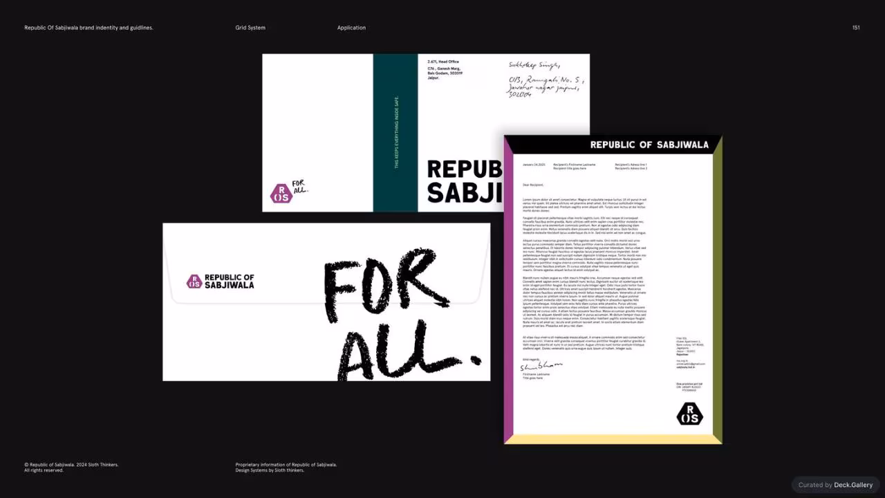 Republic of Sabjiwala Brand Guidelines 2024, slide 151