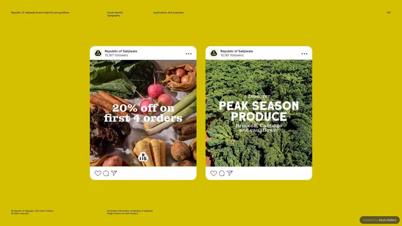 Republic of Sabjiwala Brand Guidelines 2024, slide 168