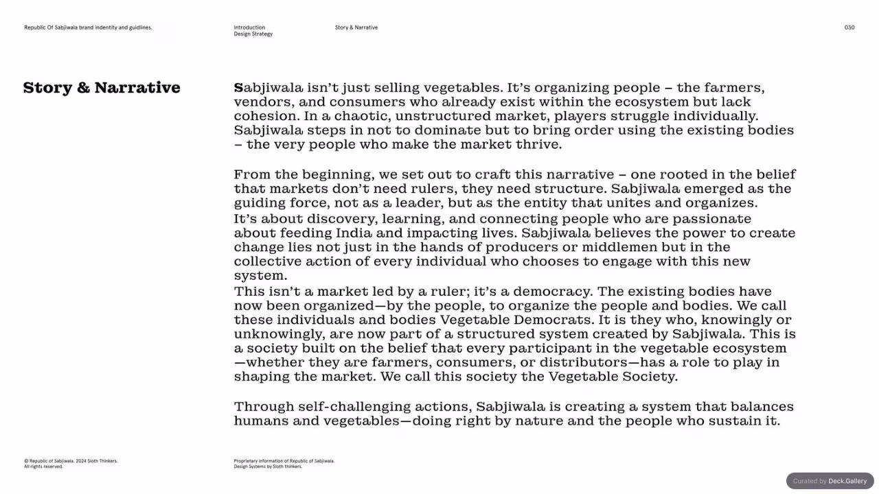 Republic of Sabjiwala Brand Guidelines 2024, slide 30