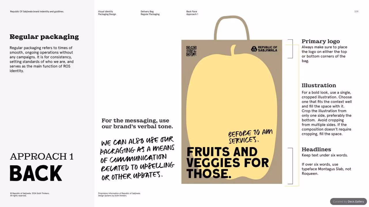 Republic of Sabjiwala Brand Guidelines 2024, slide 338
