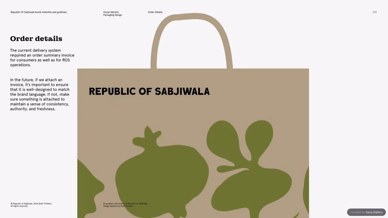 Republic of Sabjiwala Brand Guidelines 2024, slide 357