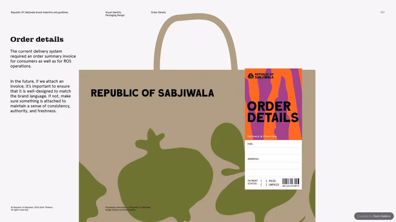 Republic of Sabjiwala Brand Guidelines 2024, slide 358
