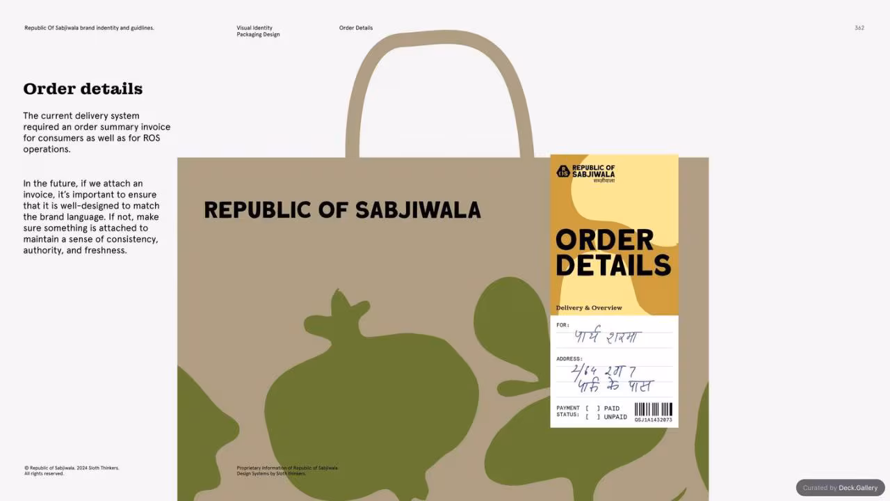 Republic of Sabjiwala Brand Guidelines 2024, slide 361