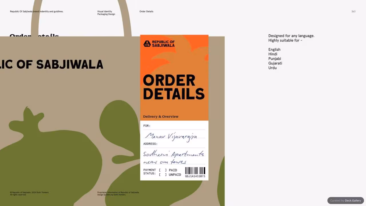 Republic of Sabjiwala Brand Guidelines 2024, slide 362