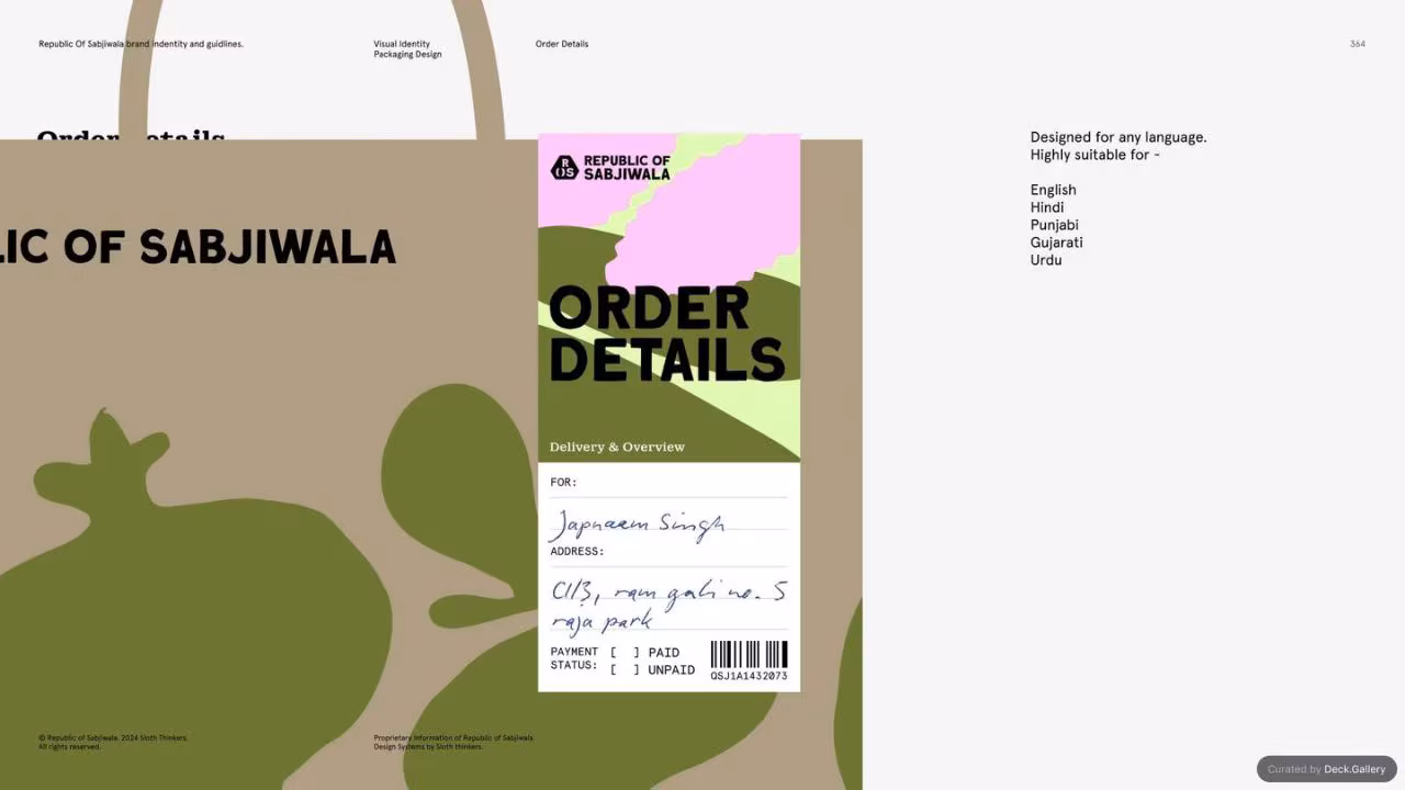 Republic of Sabjiwala Brand Guidelines 2024, slide 363