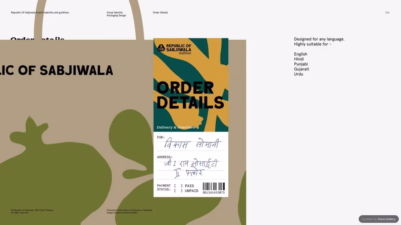 Republic of Sabjiwala Brand Guidelines 2024, slide 365