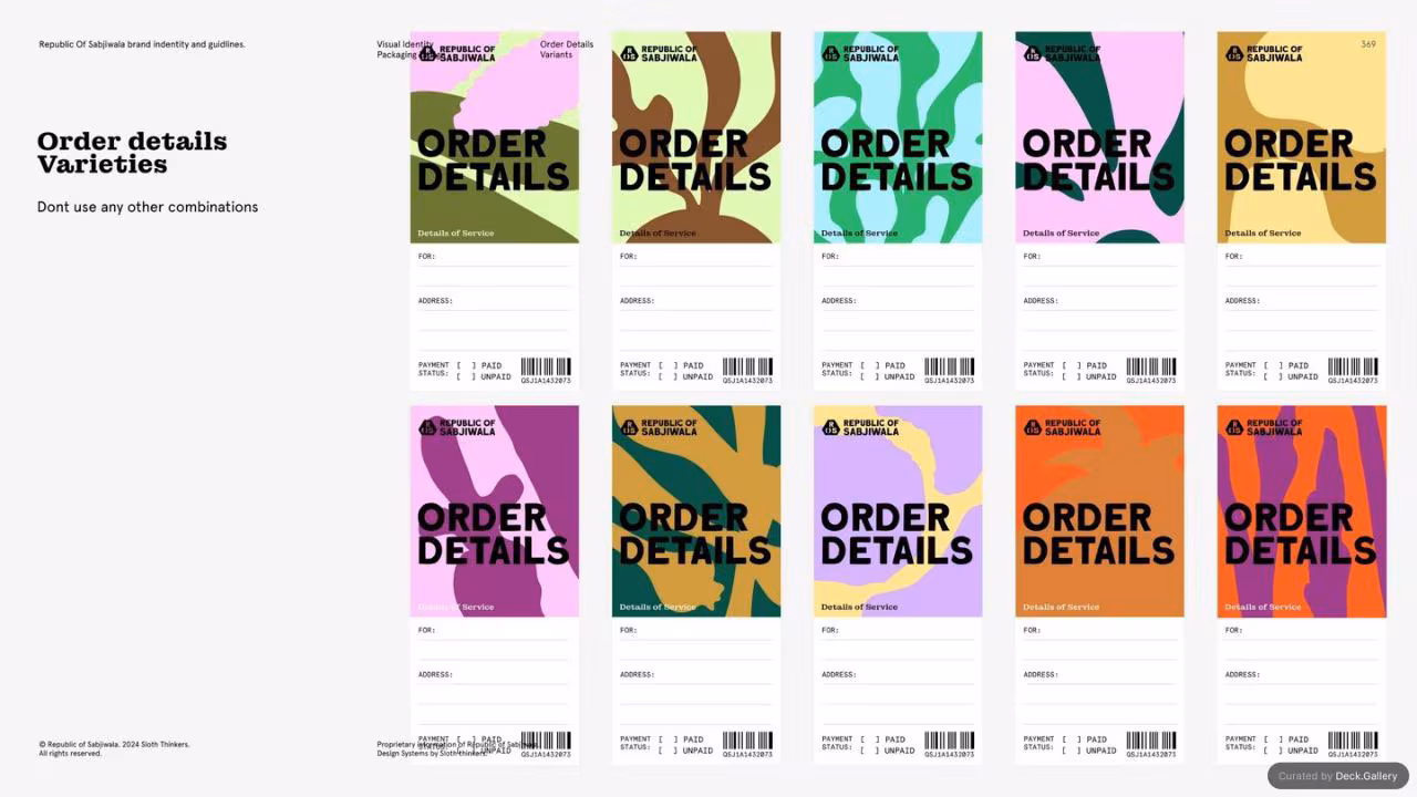 Republic of Sabjiwala Brand Guidelines 2024, slide 368