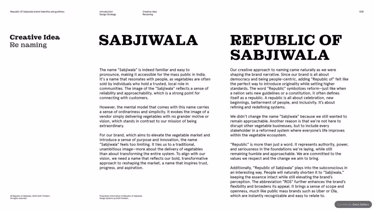 Republic of Sabjiwala Brand Guidelines 2024, slide 38