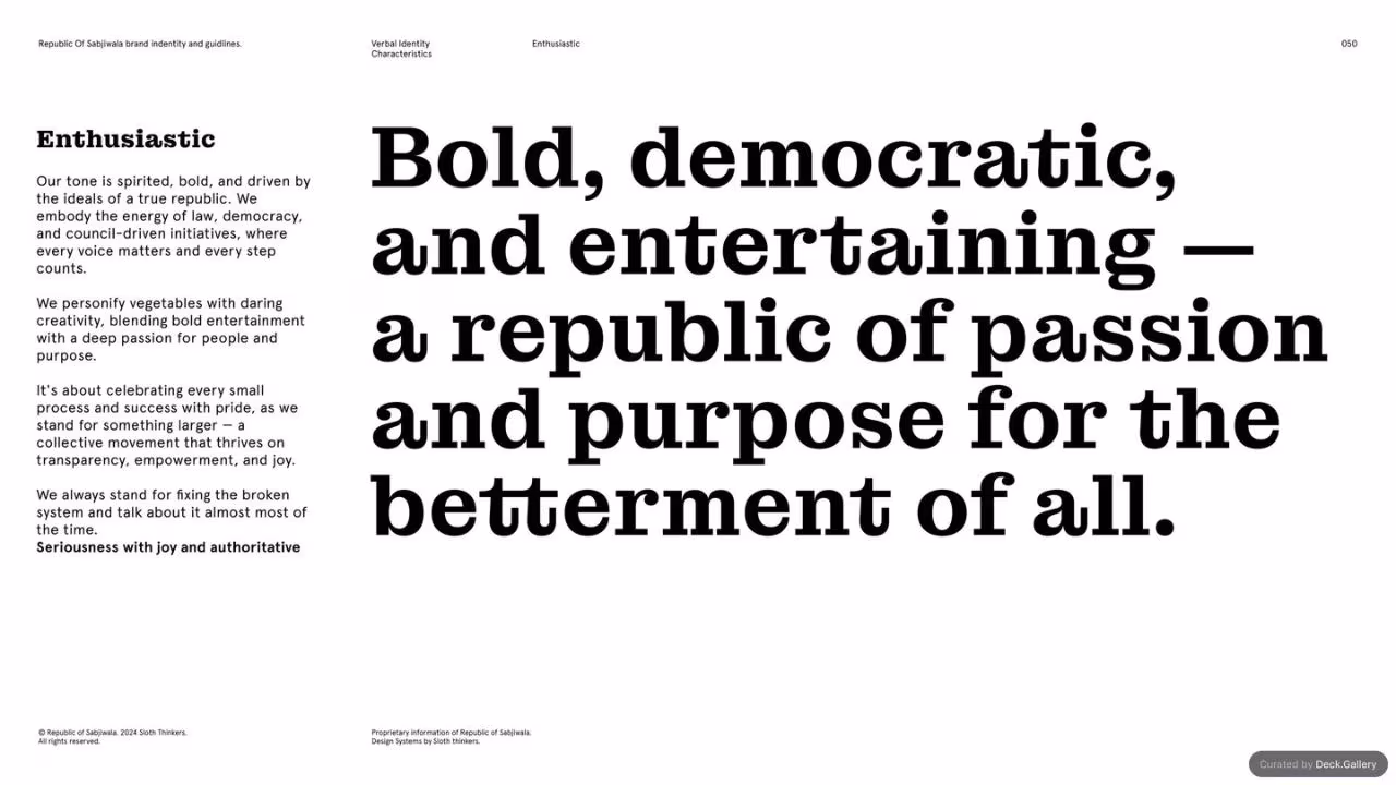 Republic of Sabjiwala Brand Guidelines 2024, slide 50