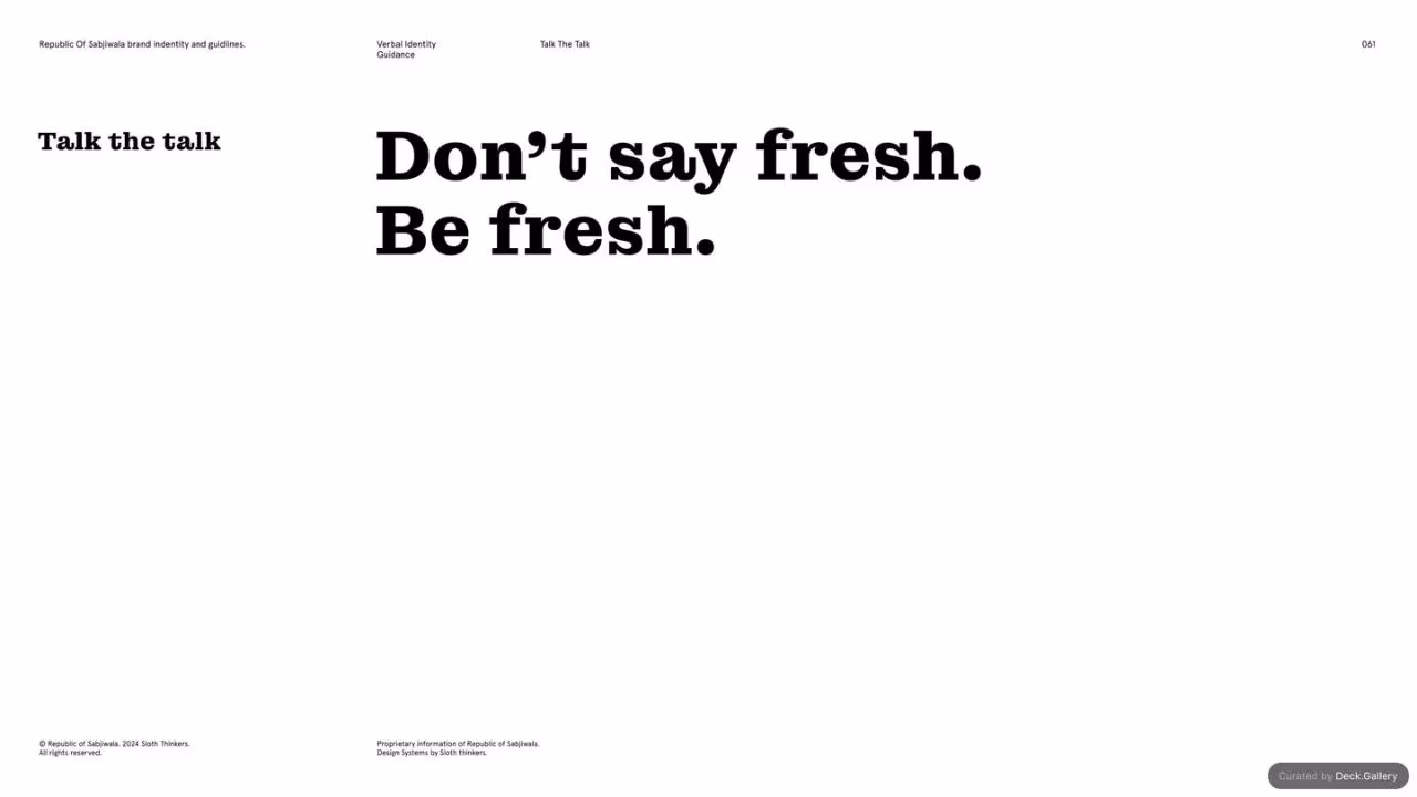 Republic of Sabjiwala Brand Guidelines 2024, slide 61