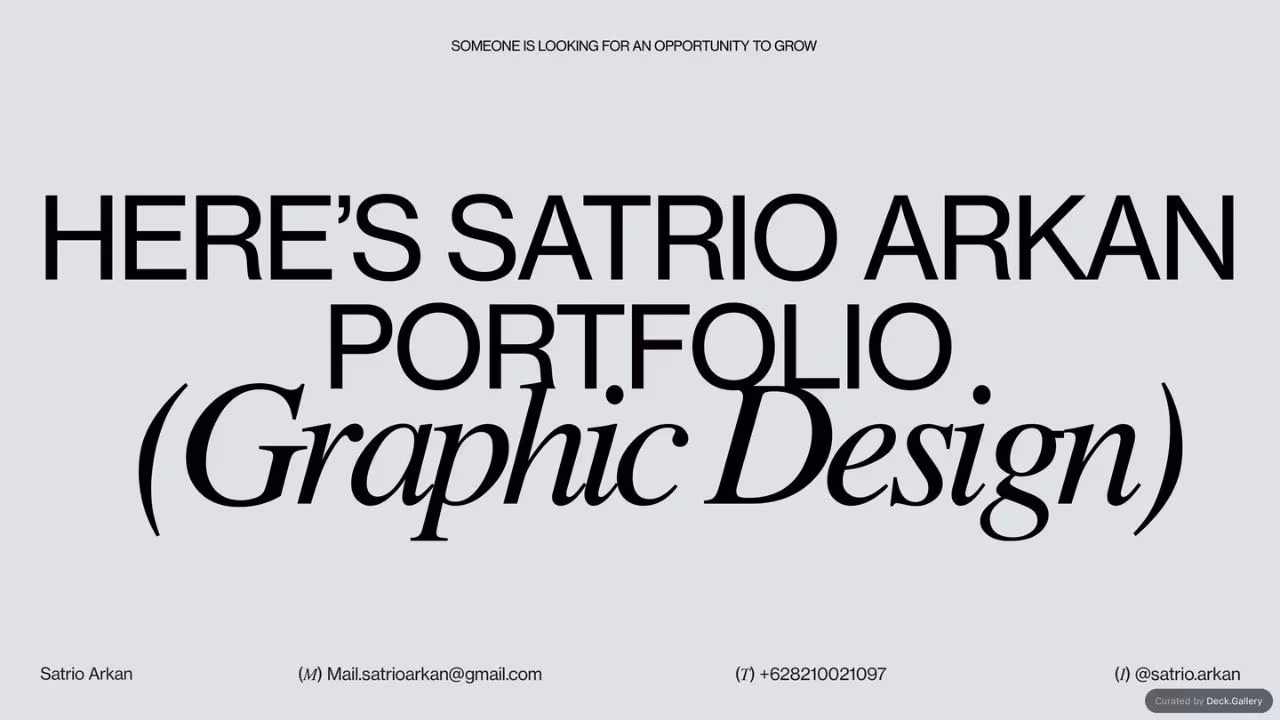 Satrio Arkan Portfolio 2022