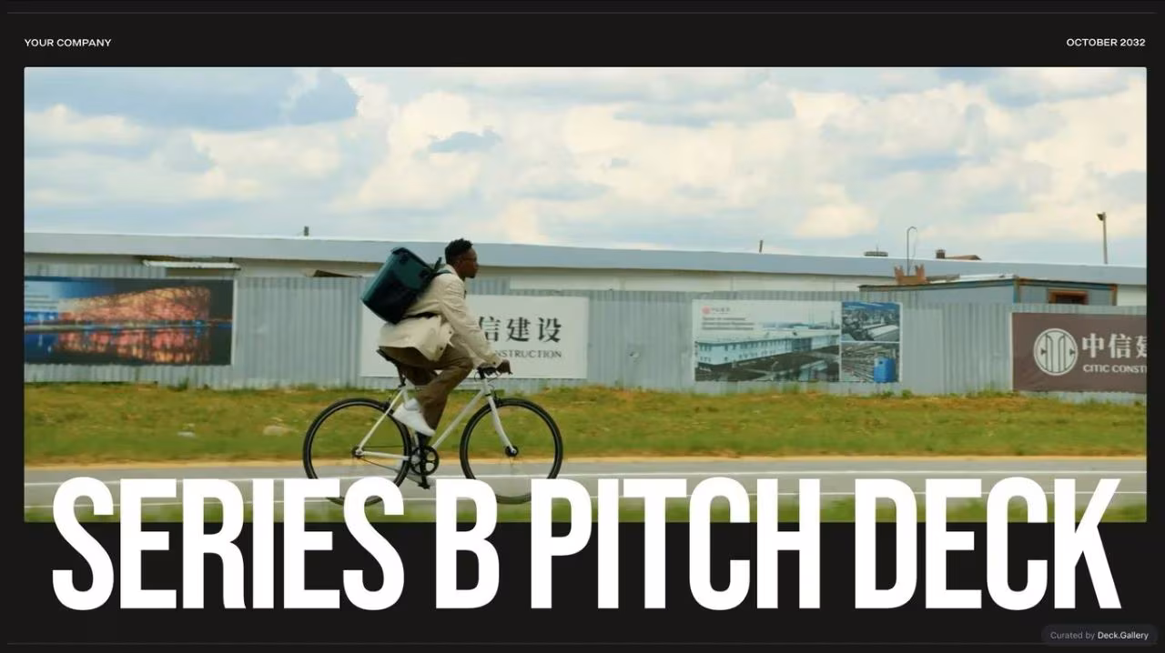 Series B Pitch Deck Template