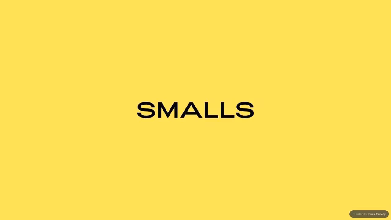 Smalls Pitch Deck 2023