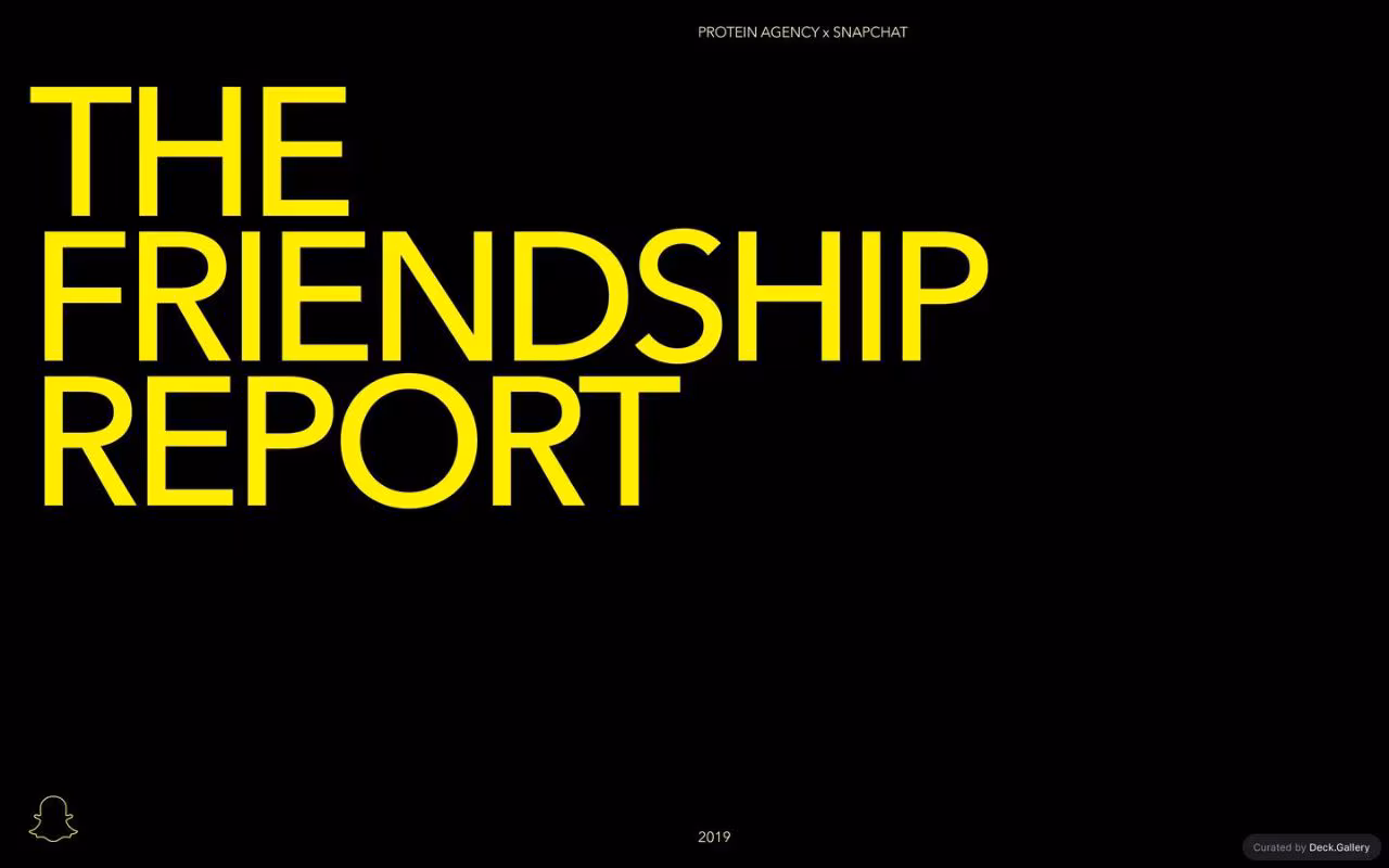Snapchat Friendship Report 2019