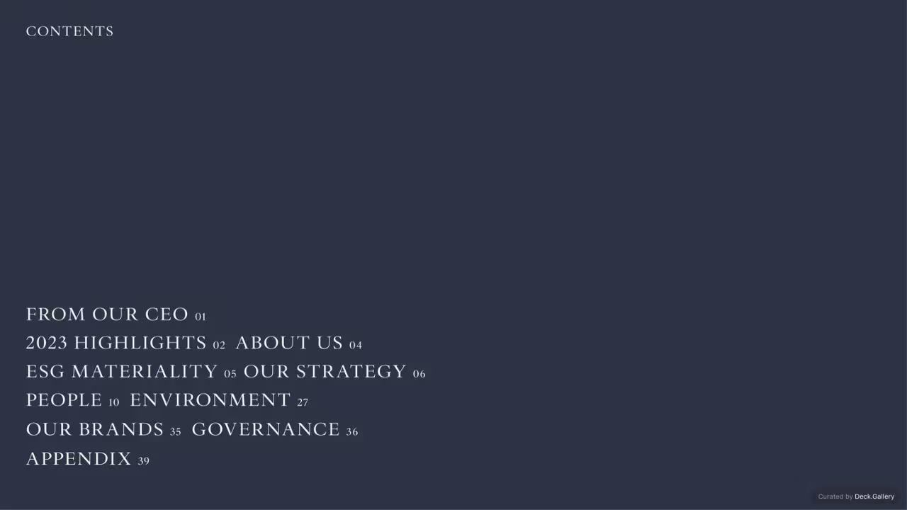 Soho House ESG Report 2023, slide 2