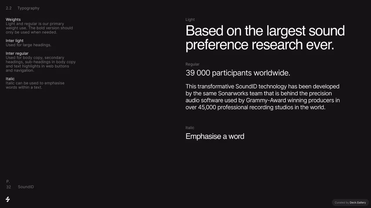 SoundID Brand Book, slide 32
